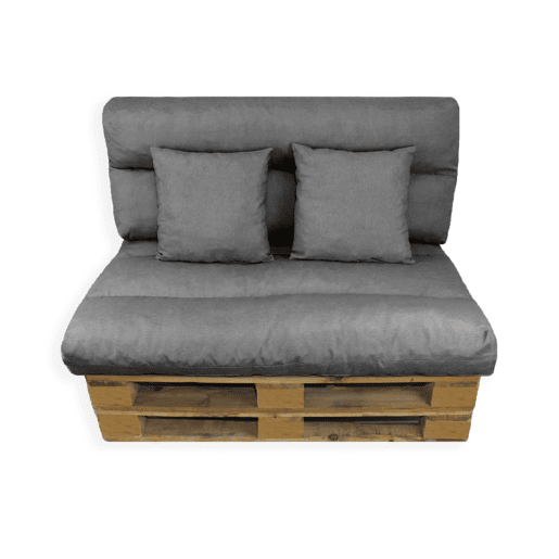 Acomoda Textil - Almofadas para Sofá Palete. Conjunto 4 Peças para Palete, Assento 120x80 cm + Encosto + 2 Almofadas. Confortável e elegante para interior e exterior. NÃO INCLUI PALETES (Cinzento) Acomoda Textil - Almofadas para Sofá Palete. Conjunto 4 Peças para Palete, Assento 120x80 cm + Encosto + 2 Almofadas. Confortável e elegante para interior e exterior. NÃO INCLUI PALETES (Cinzento)
