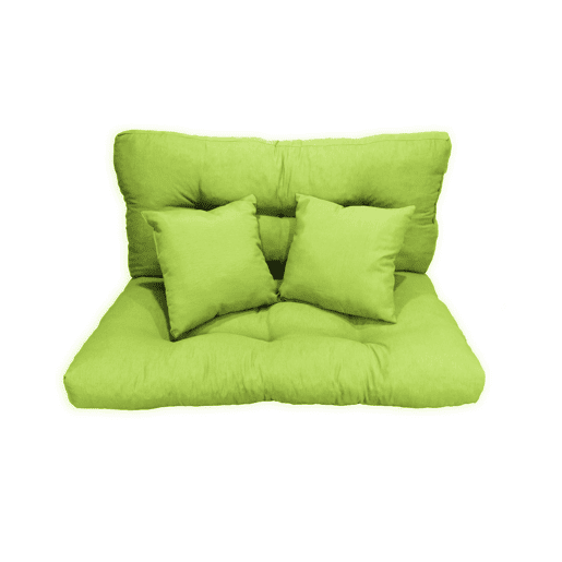Acomoda Textil - Almofadas para Sofá Palete. Conjunto 4 Peças para Palete, Assento 120x80 cm + Encosto + 2 Almofadas. Confortáveis e elegantes para interior e exterior. NÃO INCLUI PALETES (Pistachio).