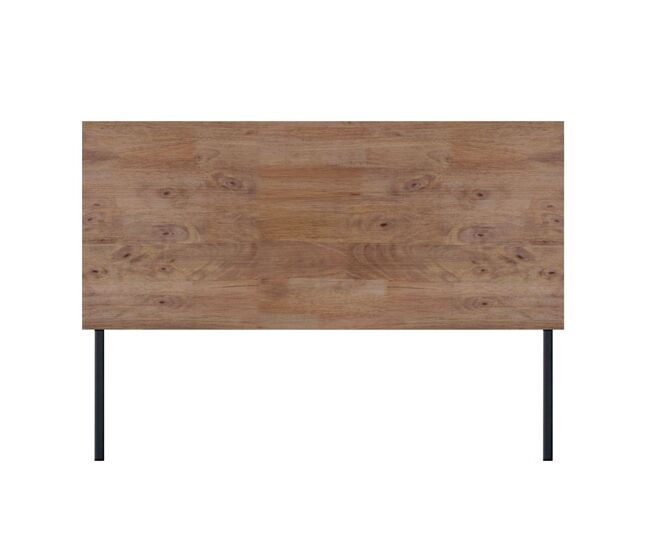 Cabecero individual para cama de 90 cm en roble boreal y negro Industrial Roble boreal – Negro 100 x 125 x 3,5 cm