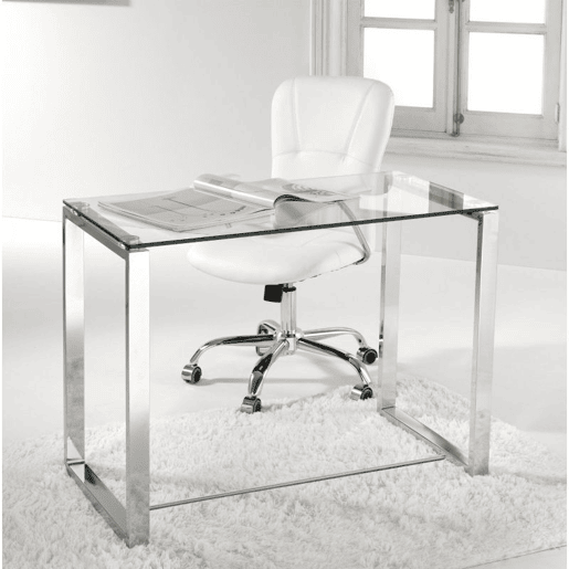 Secretária Benetto Metal cromado 100 x 72 x 50cm cm Secretária Benetto Metal cromado 100 x 72 x 50cm cm