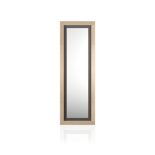 Espelho de parede Lara, duehome, Cambria - Grafito (ancho), 60 cm