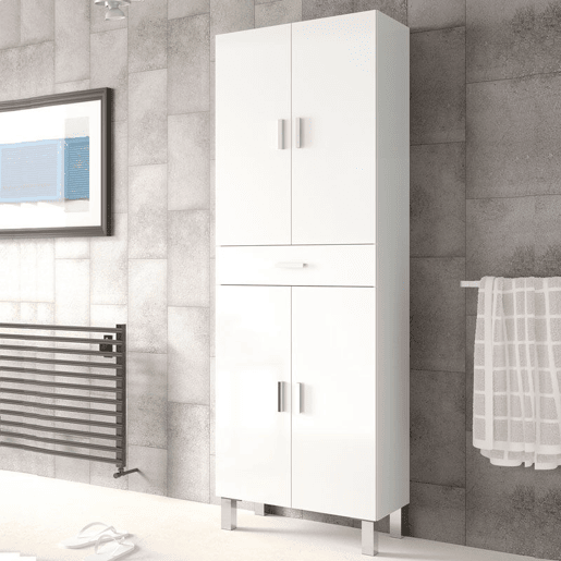 Coluna de banho Aruba Branco brilhante 60 x 182 x 29cm cm Coluna de banho Aruba Branco brilhante 60 x 182 x 29cm cm