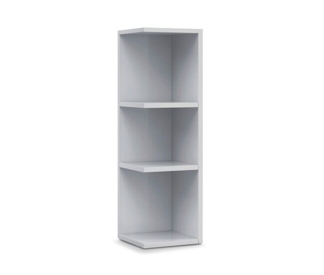 Módulo de baño rinconero blanco brillo 20 x 65 x 19,5 cm