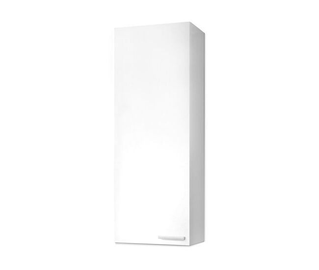 Columna de baño de 1 puerta con almacenaje vertical en blanco brillo 85x30 cm koncept blanco brillo 30 x 85 x 25 cm