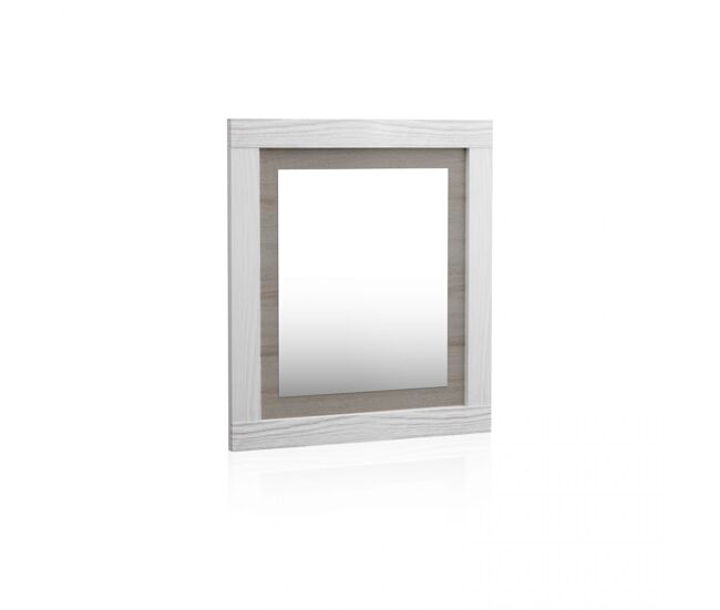 Espejo rectangular kira andersen pino - gris 75 x 90 x 3,5 cm