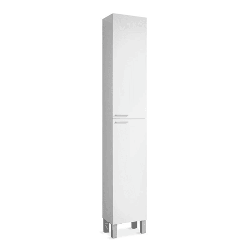 Coluna de casa de banho Koncept 2 portas Branco brilhante 30 x 182 x 25cm cm