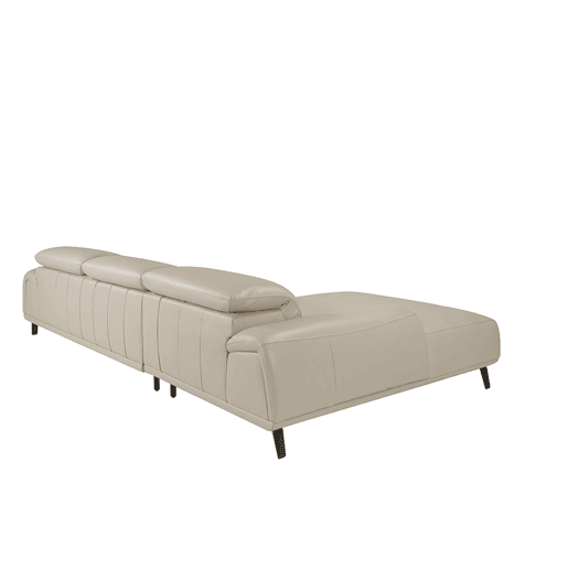 ANGEL CERDA Sofá chaise longue pele de vaca esquerda cinzento taupe ANGEL CERDA Sofá chaise longue pele de vaca esquerda cinzento taupe