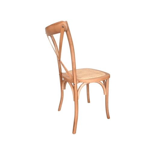 Conjunto de 2 cadeiras de jantar Provenza Rattan - Transparente 52 x 89 x 48 cm