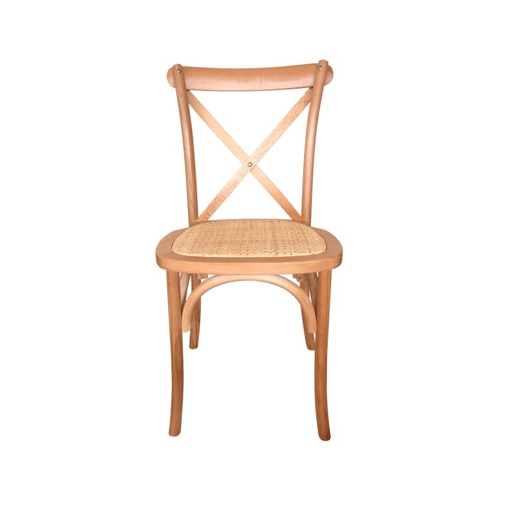 Conjunto de 2 cadeiras de jantar Provenza Rattan - Transparente 52 x 89 x 48 cm