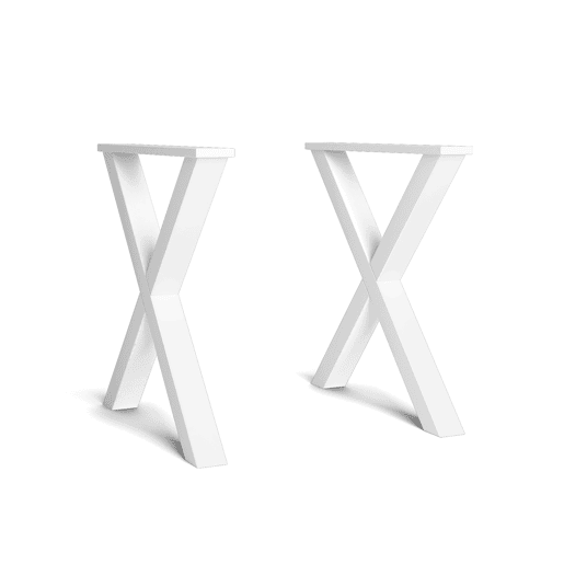 Suporte, Pés, Base, Apoio, Em forma de X, Pés de mesa em madeira maciça, Sala de estar, Sala de jantar, Escritório, cor Laca branco, 72x72cm Suporte, Pés, Base, Apoio, Em forma de X, Pés de mesa em madeira maciça, Sala de estar, Sala de jantar, Escritório, cor Laca branco, 72x72cm