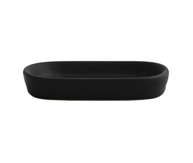 Jabonera de cerámica maonie negro mate