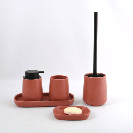Suporte de sabão em cerâmica de terracota de Moonie
