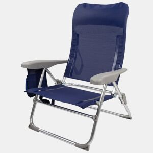 Cadeira de praia multiposições dobrável slim calmofada e bolso Aktive