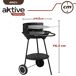 Barbacoa carbón portátil Aktive Barbacoa carbón portátil Aktive Negro