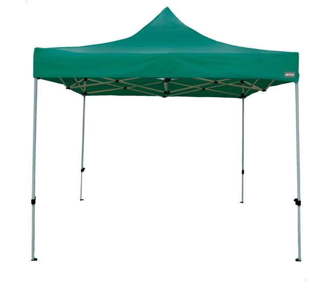 Cenador plegable y ajustable en altura max-air 300x300x220/320 cm verde aktive