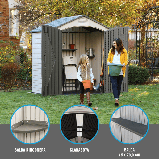 Abrigo jardim super resistente Lifetime uv100 Abrigo jardim super resistente Lifetime uv100