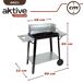 Barbacoa carbón portátil con parrilla 4 alturas Aktive Barbacoa carbón portátil con parrilla 4 alturas Aktive Negro