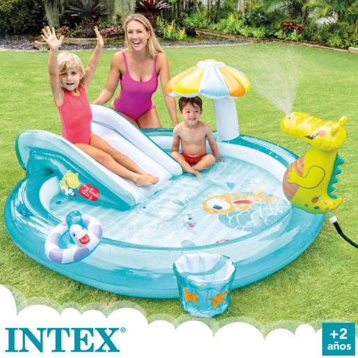 Centro de jogos crocodilo com escorrega INTEX