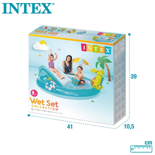 Centro de jogos crocodilo com escorrega INTEX