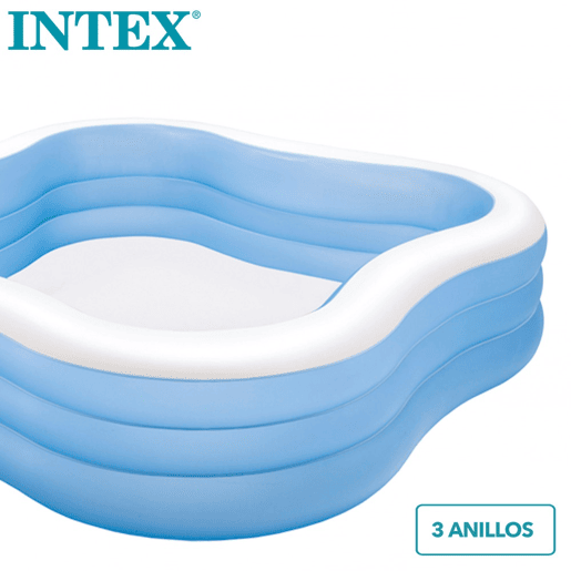 Piscina insuflável INTEX quadrada 229x229x56 cm - 1.215 litros