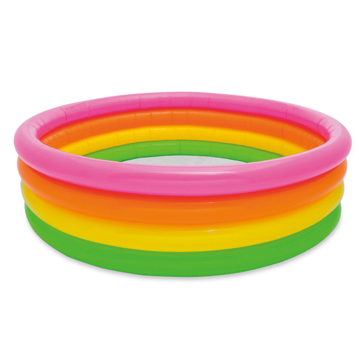 Piscina insuflável INTEX 4 aros coloridos 168x46 cm - 617 l