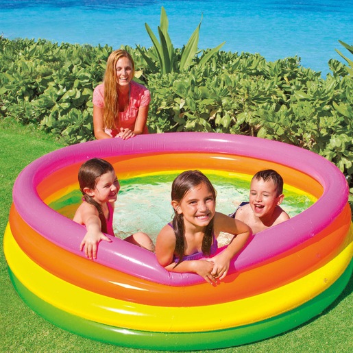 Piscina insuflável INTEX 4 aros coloridos 168x46 cm - 617 l