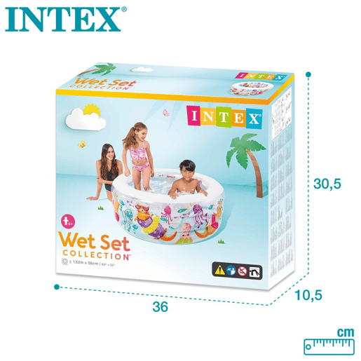 Piscina insuflável INTEX aquário 152x56 cm - 318 l