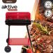 Barbacoa carbón portátil para 4 niveles Aktive Barbacoa carbón portátil para 4 niveles Aktive Rojo