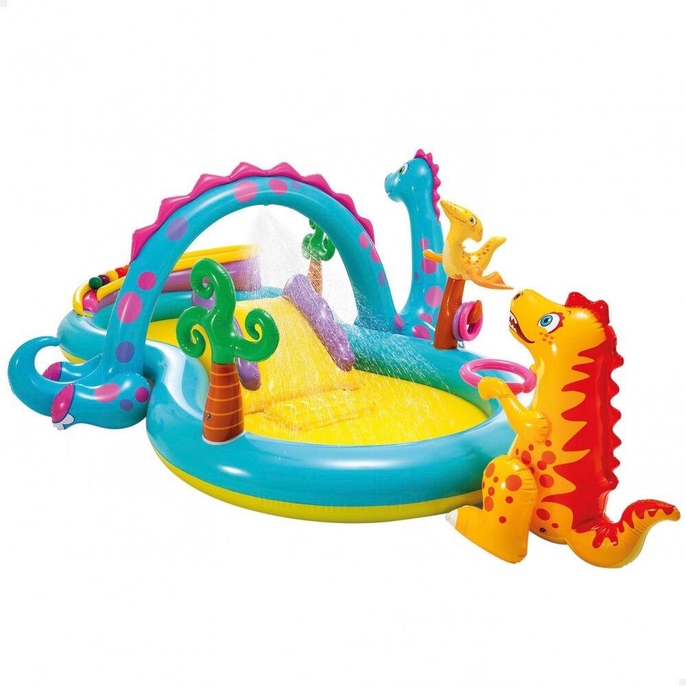 Centro juegos hinchable INTEX dinosaurio 302x229x112 cm - 280 l