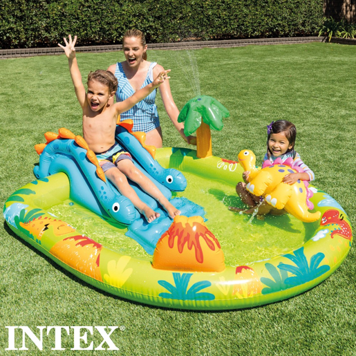 Chuveiro e Slide Dinosaur Play Center INTEX