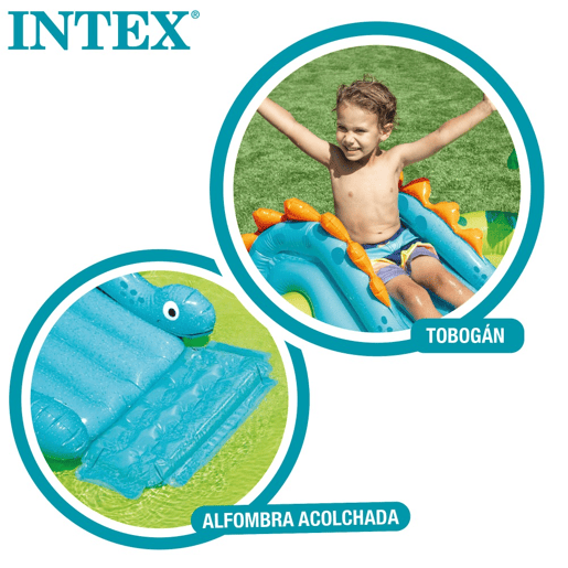 Chuveiro e Slide Dinosaur Play Center INTEX