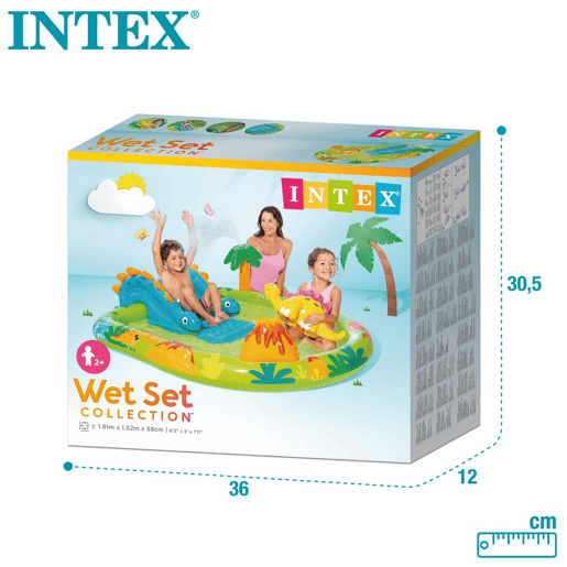 Chuveiro e Slide Dinosaur Play Center INTEX