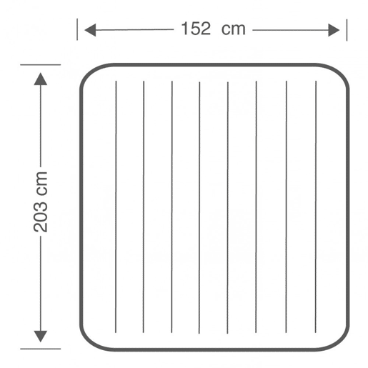 Colchão inflável duplo INTEX 152x203x25 cm
