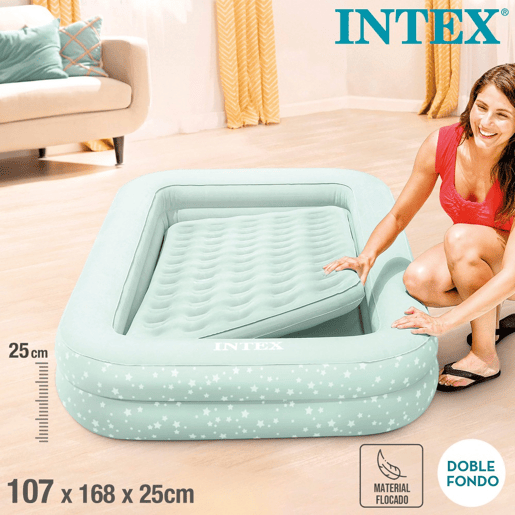 Cama ar viagem júnior 107x168x25cm cbomba manual