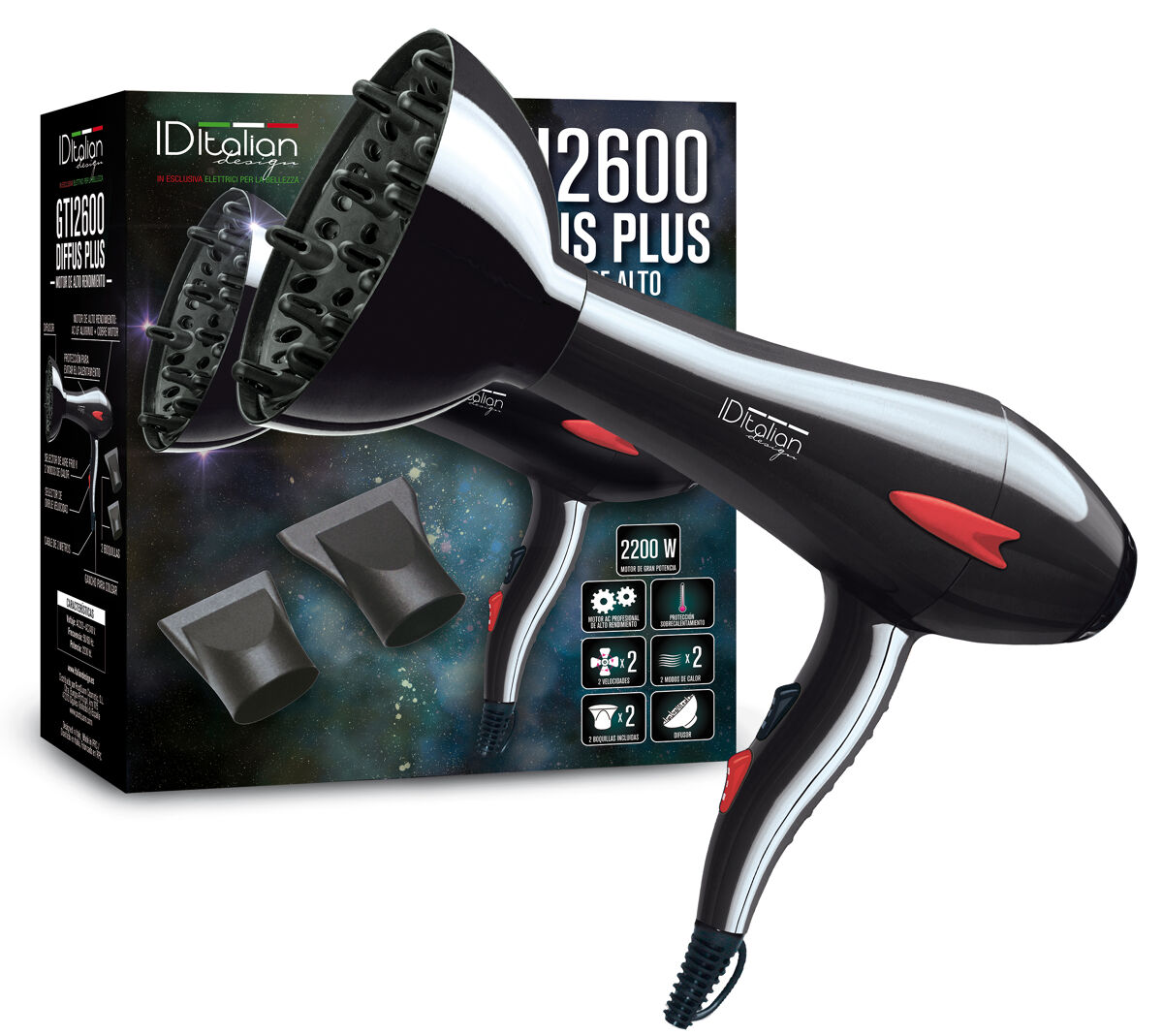 Secador  GTI 2600 con difusor plus