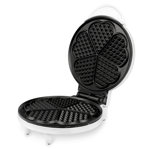 Ferro de waffles para corações