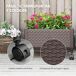 Jardinera con Rueda PP Outsunny, terraza y jardín - jardinería Jardinera con Rueda PP Outsunny, terraza y jardín - jardinería Marrón