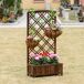 Jardinera con Enrejado Madera de Abeto Outsunny Jardinera con Enrejado Madera de Abeto Outsunny Marrón