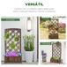 Jardinera con Enrejado Madera de Abeto Outsunny Jardinera con Enrejado Madera de Abeto Outsunny Marrón