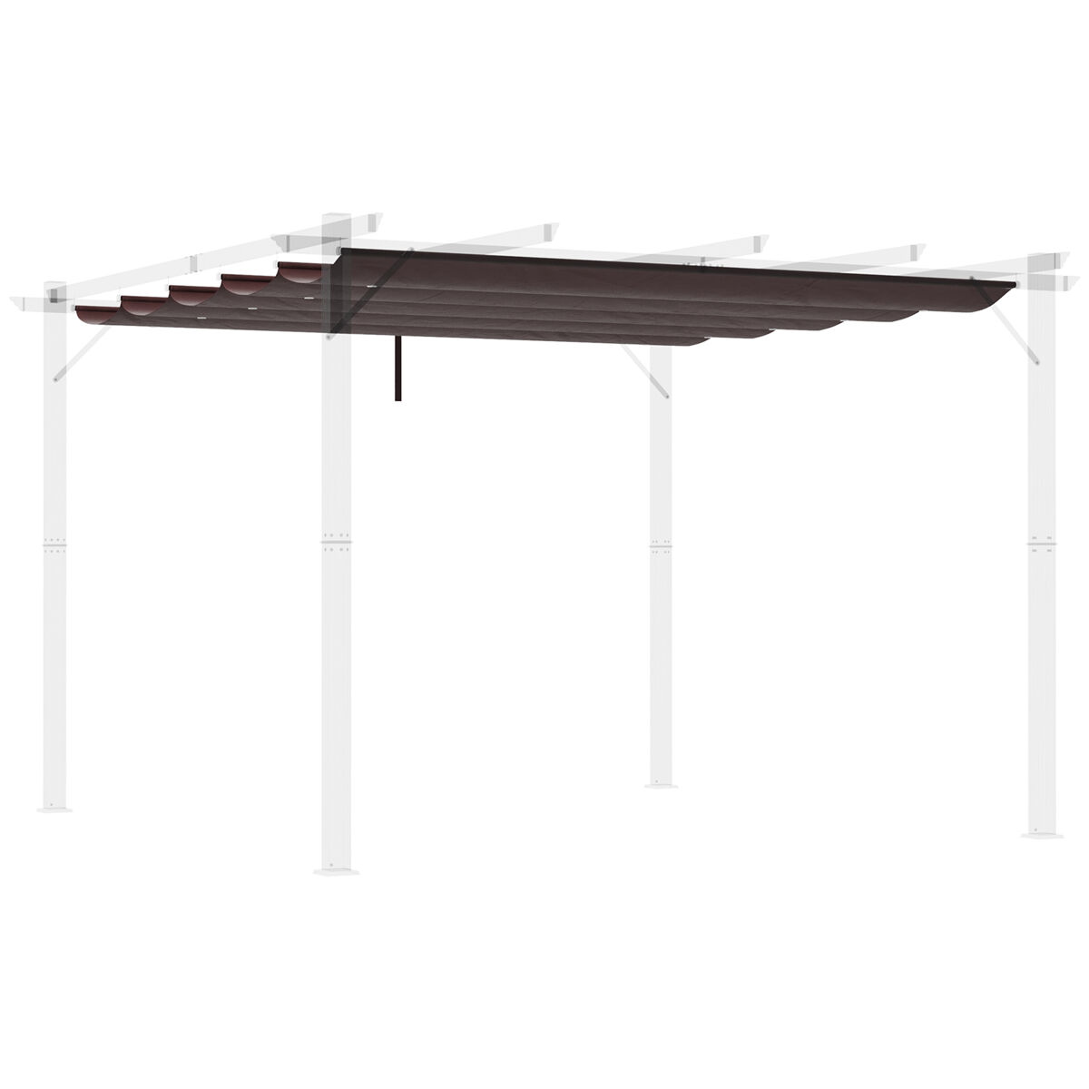 Cubierta para Pérgola Tela Poliéster Outsunny 250x255