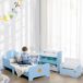 Cama para Niño MDF, Tablero Multicapa ZONEKIZ Cama para Niño MDF, Tablero Multicapa ZONEKIZ Azul