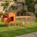 Gallinero de Madera Madera de abeto, Metal PawHut Gallinero de Madera Madera de abeto, Metal PawHut Naranja