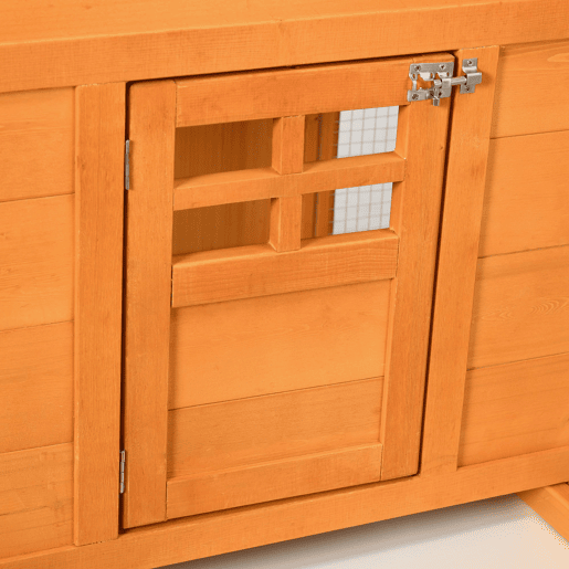 PawHut Galinheiro Grande para Exterior em Madeira, 297,5x68x118 cm para 3-6 Galinhas, Galinheiro com Ninho, Corral, Bandeja Removível, Telhado Asfáltico, Rampa, Porta com Fechadura, Natural