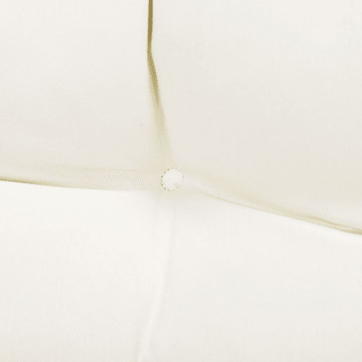 Outsunny Almofada para Bancos de 2 Lugares 110x48x8cm Almofada Retangular para Interiores e Exteriores Lavável com Costura Elegante e Confortável para Bancos Sofás Creme