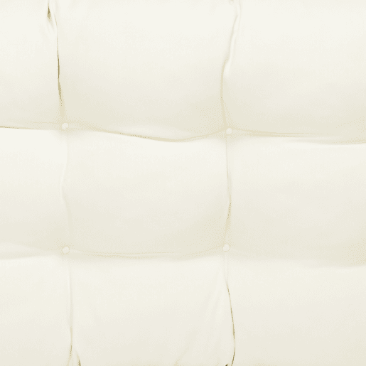 Outsunny Almofada para Bancos de 2 Lugares 110x48x8cm Almofada Retangular para Interiores e Exteriores Lavável com Costura Elegante e Confortável para Bancos Sofás Creme