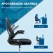 Silla de escritorio Vinsetto giratoria con soporte lumbar + reposapiés + reposabrazos negro 102-122x59x65 cm Silla de escritorio Vinsetto giratoria con soporte lumbar + reposapiés + reposabrazos negro 102-122x59x65 cm Negro