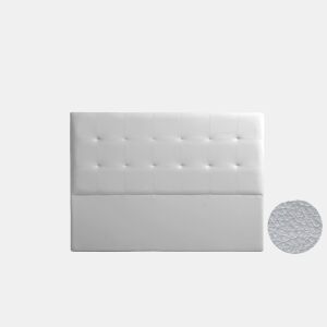 Cabeceira Estofada ATENEA Pele Sintética 210x120x8 cm - Prata - Moonia