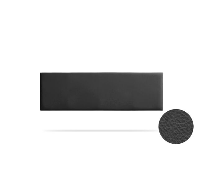 Cabecero tapizado nova polipiel 160x50x5 cm - negro - moonia