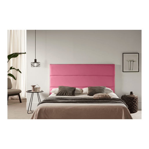 Cabeceira Estofada GENOVA Pele Sintética 100x120x8 cm - CINZA CLARO - Moonia