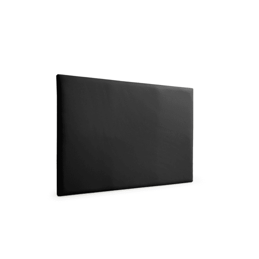 Cabeceira Estofada NEUS Pele Sintética 190x120x5 cm - PRETO - Moonia